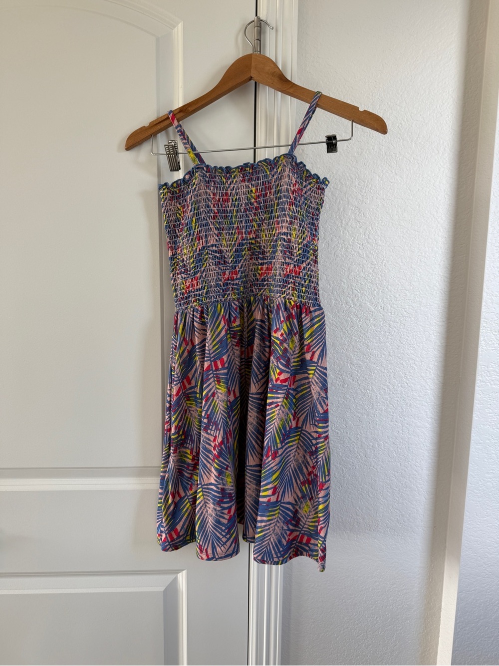 BCBG Girls smocked tropical sun dress